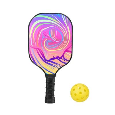 China Carbon Fiber Lightweight Pickle Ball Set Carbon Fiber Pickle Ball Paddle With Ball for sale