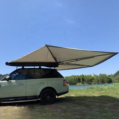 China Extended Type Car Roof  Camping Outdoor 270 Degree Awning Free Standing Car Side Awning for sale