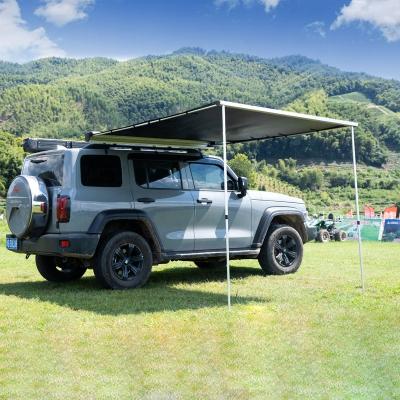 China Extended Type Car Awning Tent Sun Shelter Car Roof Side Awning With Led Light for sale