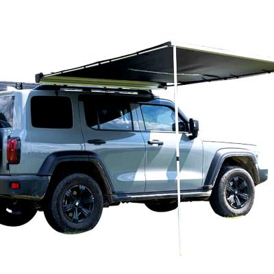 China Extended Type Hot Sale 420D Oxford Retractable Car Roof Tent Side Awning For Camping for sale