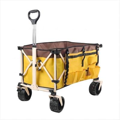 China Gathered iNature China New Multi-functional Steel Folding Wagon with Rear Door Camping Wagon for sale