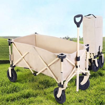 China Removable base board iNature High Performance Multi-functional Folding Wagon Trolley Outdoor Camping Wagon Cart for sale