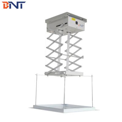 China Scissor Type Motorized Lifting Type Electric Projector Mount Lift Projection Ceiling Projector Hanging Remote Control Motorized Scissor Lift for sale