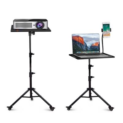 China Home Office PORTABLE Mobile Book Laptop Adjustable Floor Standing Portable Heavy Duty Tripod With Wheels for sale