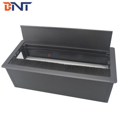 China Modern Soft Closing BNT Desk Management Grommet Rectangular Wire Boxes For Computer Table for sale