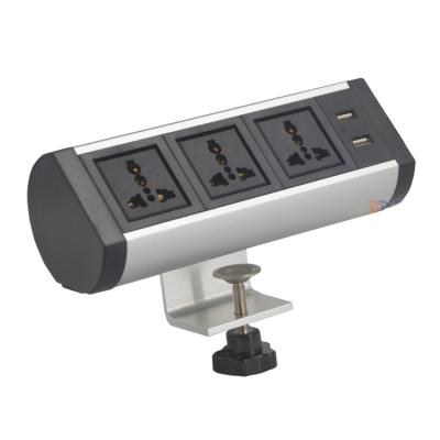 China 2021 Hot Sale Commercial Desktop Socket With Charger And Stand 3 Dual Power USB Cable 1.5m for sale