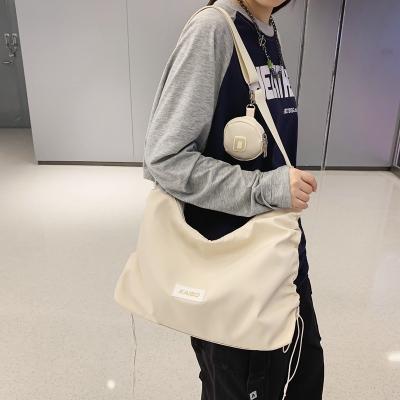 China Fashion Tote Bag Waterproof Solid Color Pocket Shoulder Cross - Body Travel Birthday Gift School Bag Back To School Bag for sale