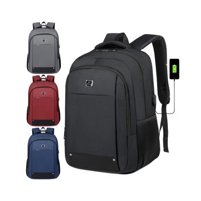 China Wholesale Men's Waterproof Casual Computer School Backpack Bag Polyester Laptop Backpack for sale