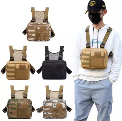 China Camouflage Waterproof Custom Outdoor Mens Tactical Vest Chest Bags Functional Lightweight Chest Bags For Men Tactical Chest Bag for sale