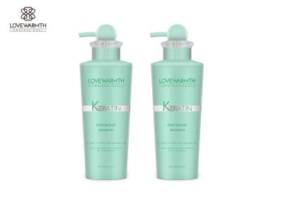 China Salon Care Keratin Treatment Deep Repair Shampoo For Damaged Hair OEM Color for sale