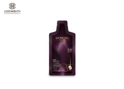 Chine Shampooing traité par couleur douce de formule, shampooing rapide de soin de couleur de la teinture capillaire 5,66 à vendre