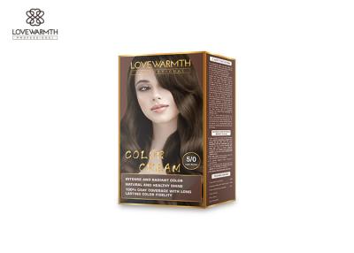 China Fragrant Hair Color Kit White / Gray Coverage 5.0 Colors 3 Years Validity Period for sale