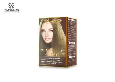 China 4 / 33 Shades Permanent Hair Color Cream , Family 100 % White Hair Dye Kit for sale