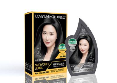 China Permanent Gray Hair Color Care Shampoo No Ammonia Quick Dye 5 Minutes Cover for sale