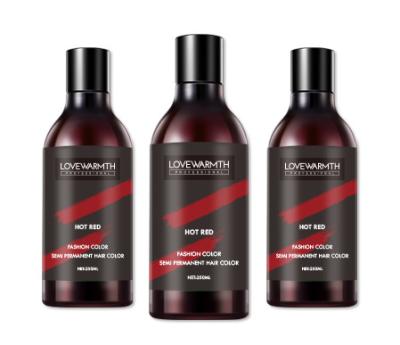 Cina 200ml tintura per capelli rossa temporanea, prodotti rossi temporanei su misura di colore dei capelli in vendita