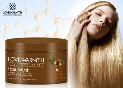 Chine Masque unisexe de cheveux d'huile d'argan nourrissant profondément l'astuce de traitement de cheveux endommagée par réparation de traitement à vendre