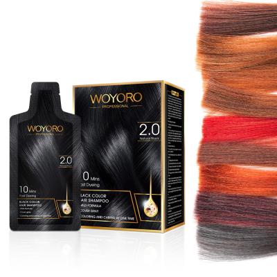 Cina Sciampo permanente istantaneo minuto di colore dei capelli della tintura del nero 10 15ml in vendita