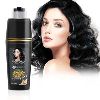 China 400ml Magic Darkening Color Shampoo For Grey Hair To Black for sale