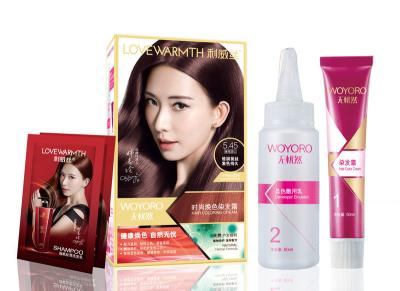 China 5.45 Ammonia Free Hair Dye Color Kit For Man Woman for sale