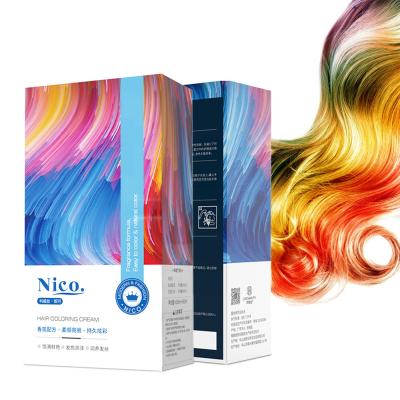 China No Ammonia Peroxide 900ml Permanent Hair Color Cream for sale