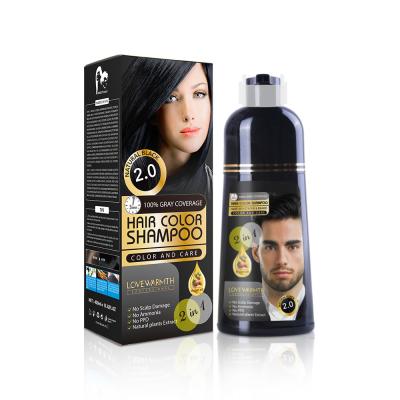 China Ammonia Free No PPD Natural Planet Hair Color Shampoo  herbal extracts for sale