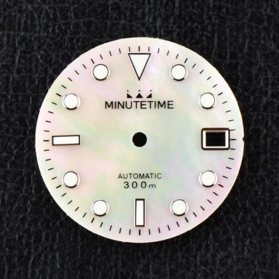 China Minutetime 28.5mm Watch Dial Face For NH35 NH35A Japanese Movement Multi Insert Style Luminous Marking Accessory With Watch 28.5mm S for sale