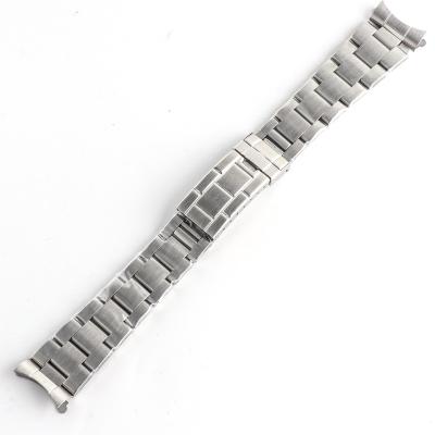 China Fanshion Minutetime Vintage Watch Band 1960 Style Mens 20mm Stainless Steel Fold Buckle For 40mm Watch Case With Tools for sale