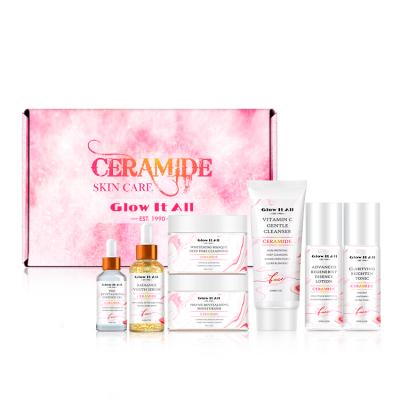 China Anti Acne Anti Aging Whitening Hydration Moisturizing Vegan Nourishing Deep Cleansing Skin Care Sets Private Label With Packing Box for sale