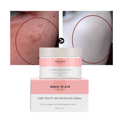 China Moisturizer Skin Care Industry Glow It All Brand Popular Pop Acne Facial Cream Treatment With Person Logo for sale