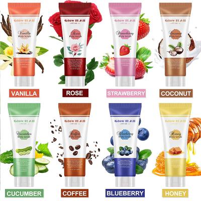 China Exfoliator OEM / ODM Body Scrub Tube Facial Scrub Moisturizing Fruit Deep Cleansing Exfoliating Face Scrub Tube for sale