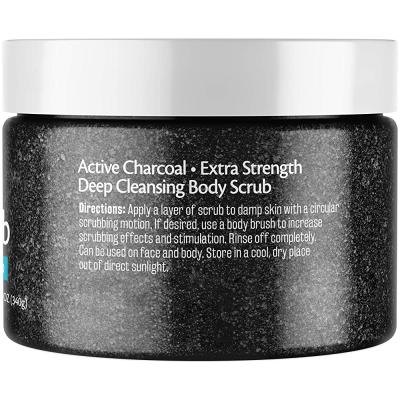 China Natural Activated Exfoliating Exfoliator OEM / ODM 100% Face Body Scrub Charcoal Body Scrub for sale