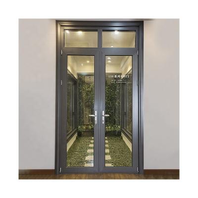 China Exterior Glass Swing Door 148 Heat Insulation Simple Design Balcony Sliding Door Security Aluminum Alloy Soundproof for sale