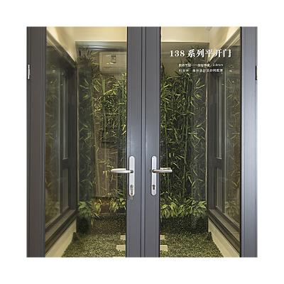 China Heat Insulation Wholesale Customized 148 Aluminum Alloy Exterior Swing Door Waterproof and Soundproof Dustproof for sale