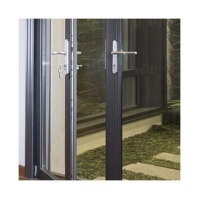 China Heat Insulation Balcony High Quality Exterior Stainless Steel Sturdy 148 Aluminum Alloy Outdoor Swing Door for sale