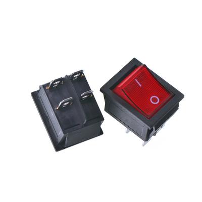 China Plastic ON-OFF Rocker Switch Rocker Power Button 4pin 31*25mm 16A 250v for sale