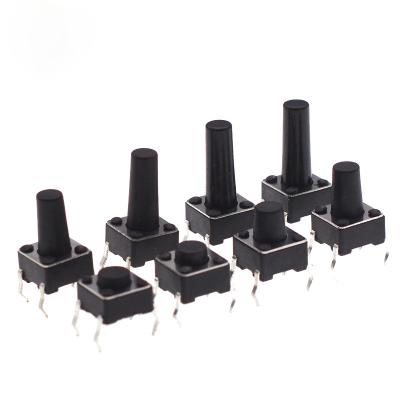 China Size 4.3/4.5/5/5.5/6/6.5/7/8/10-20MM Micro Tact Switch High Temperature Resistant SMD 6*6 SMT Momentary Tactile Push Button Switch for sale