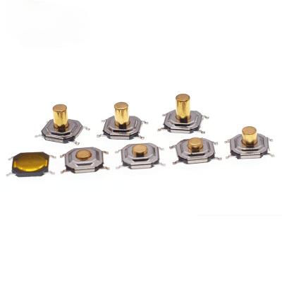 China High Quality Safety SMD 4*4*1.5 to 5mm Micro Push Button Switch Tact Switch 5.2*5.2*1.5-5mm ICs for sale