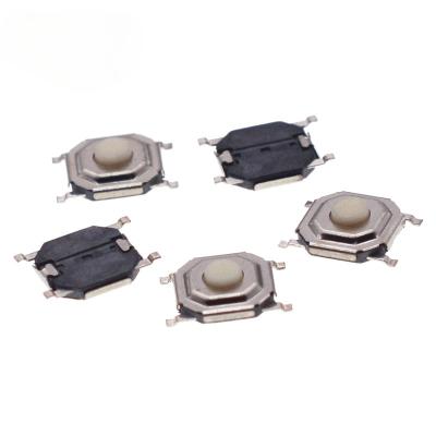 China 4*4*1.5 or 1.7 MM 4pins SMD Tactile Tact Switch Waterproof Micro Push Button Switchs 4*4*1.5/1.7H for sale