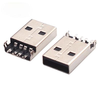 China USB 2.0 Male Plug USB Male Plug Jack A Type Moistureproof Connector Male Jack AM 4pin Dip 2.5 SMT Dip 1.2 DIP Cable Solder for sale