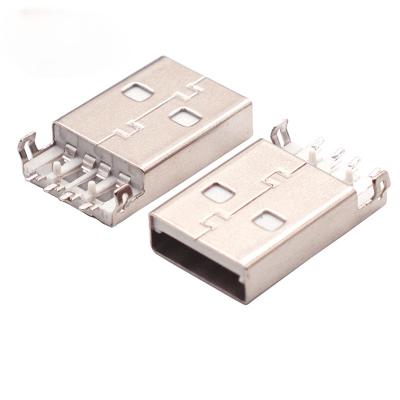 China Moisture Proof USB 2.0 4Pin A Type Male Plug SMT USB 2.0 A Type Connector For Data Transmission Charging for sale