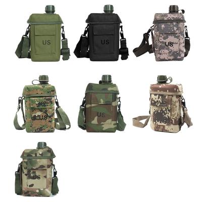 China Military/Airsoft/CS/War Tactical Pouch Water Bottle Canteen Polyester Style 600D Military Game With Shoulder Strap Pouch for sale