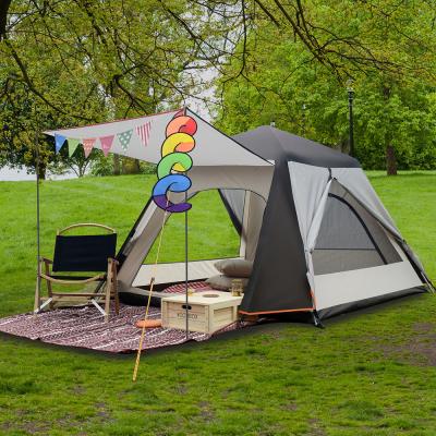 China Straight Tying Type Double Layer Automatic Foldable Lightweight Shelter Tent For Travel Pop Up Tent Beach Tents Custom Sunshade for sale