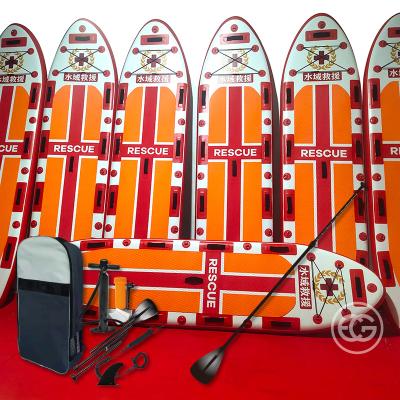 China Unisex inflatable soft long sip board heong stand up lifeguard surf rescue board for rescue for sale