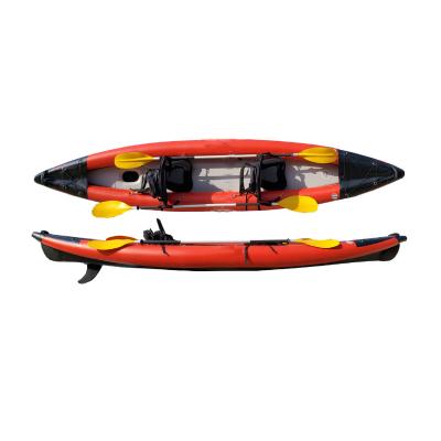 China Cheap in stock beach for sale single and double kayak Patton inflatable person kayak for sale