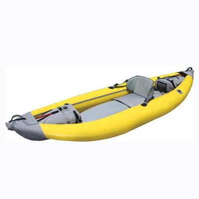 China Beach One Person Inflatable Kayak Float Water Fun Drop Point Kayak for sale