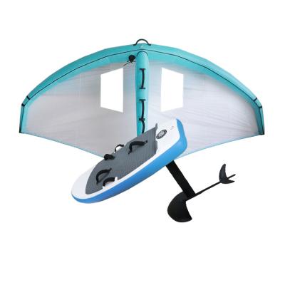 China Unisex 3 piece 6'x29'x5” inflatable kite windsurf efoil sup aluminum panel hydrofoil surfboard for sale