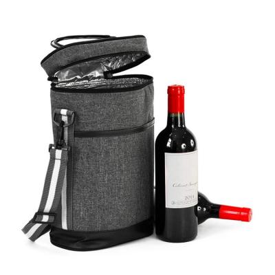 China High Quality Custom Logo Refrigerated Bag Portable Picnic Refrigerated Thermal Insulated Bag Wine Cooler Bag for sale