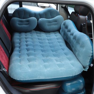 China Wholesale Foldable Travel Automobile Back Seat Mat Cheap Foldable Sleeping Mattress Travel Inflating Car Air Bed for sale