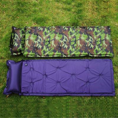 China Built-in Single Outdoor Portable Foldable Inflatable Pillow TPU Beach Picnic Mat Waterproof Outdoor for sale