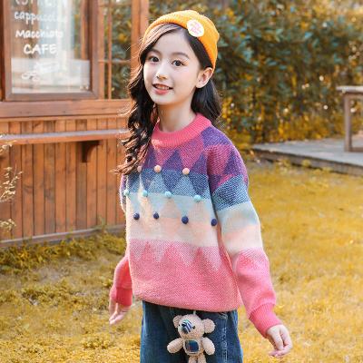 China To Keep Warm Children's Clothing Girls Fall 2021 Sweater Autumn Knitting Winter With High Quality Sweater for sale